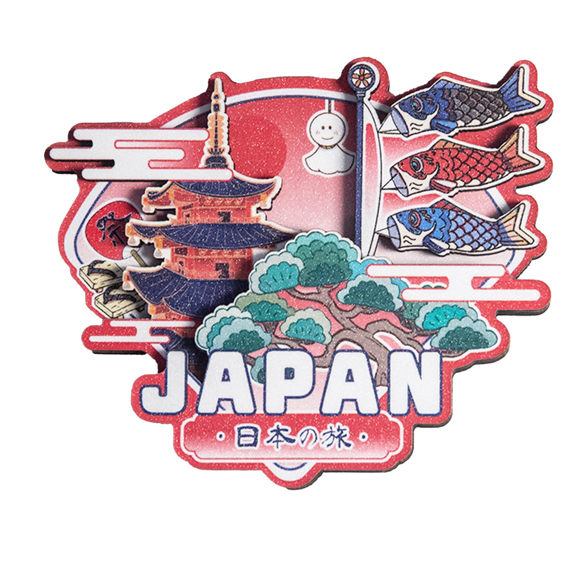 Amazon.co.jp: KRGNPLE マグネットステッカー japanese souvenir